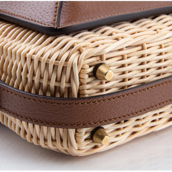 GUCCI Sherry Line Wicker Bag - Picture 6 of 14